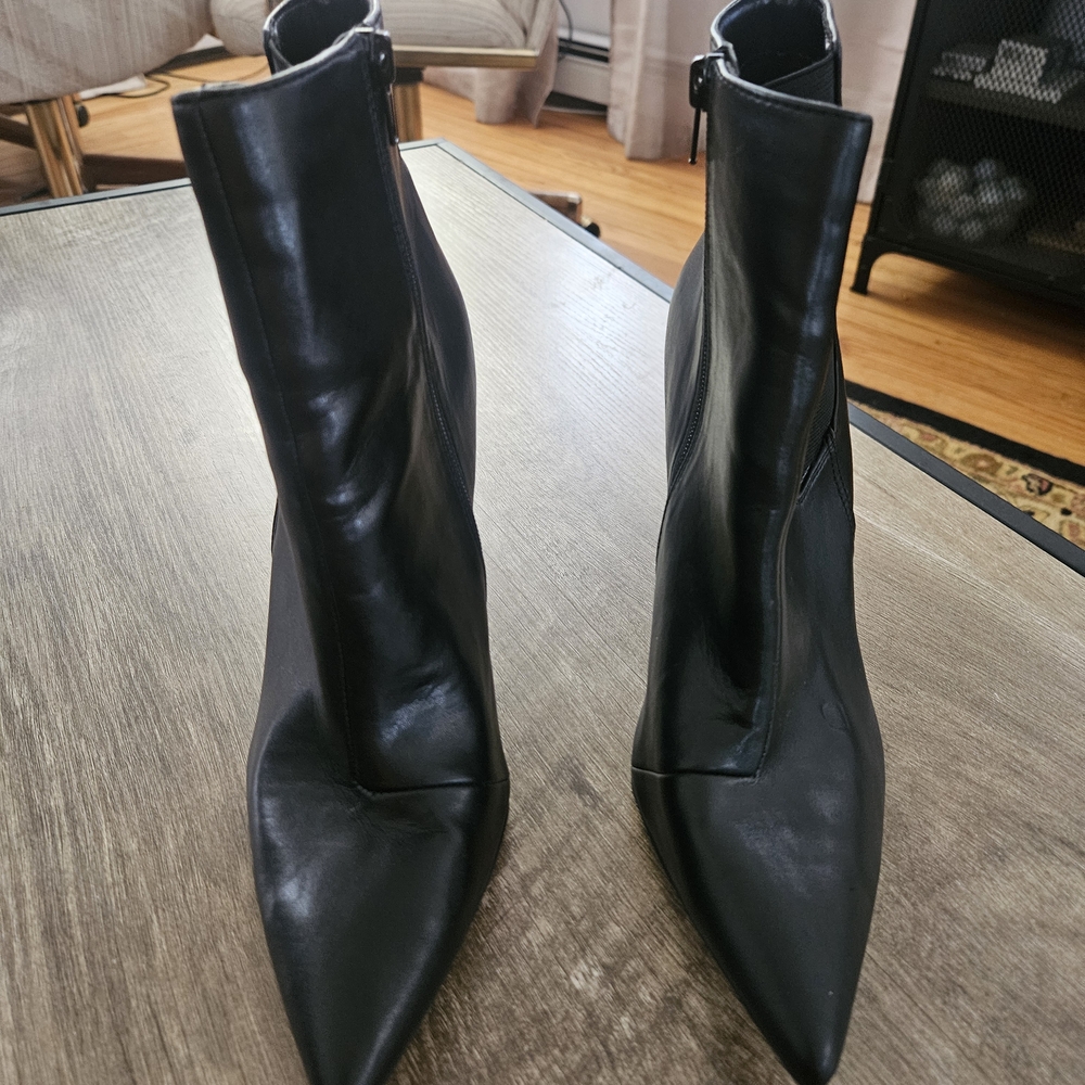 INC International Concepts Black Heeled Boots